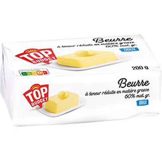 Beurre doux 60% MG