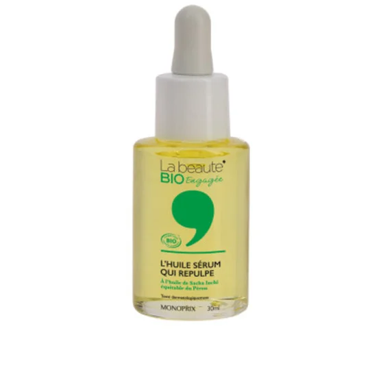 Monoprix La Beauté Bio Engagée L'Huile Sérum Qui Repulpe