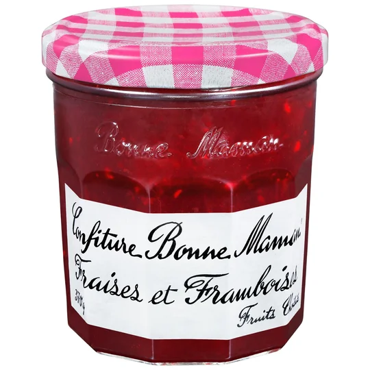 Confiture de fraises et framboises