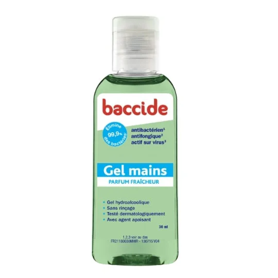Gel hydroalcoolique mains vert