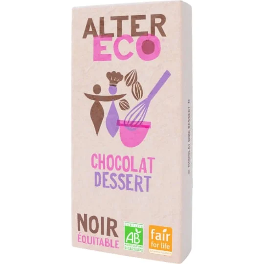 Chocolat pâtissier dessert noir Bio