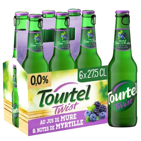 Bière au jus de mure notes de myrtille Sans Alcool Twist