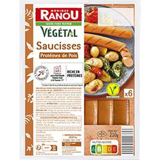 Végétal - Saucisses protéines de pois