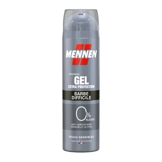 Gel de Rasage Extra Protection Barbe Difficile Peaux Sensibles