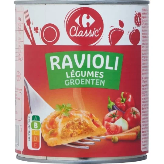 Plat cuisiné Ravioli légumes