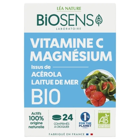 Complément alimentaire magnésium et vitamine C Bio