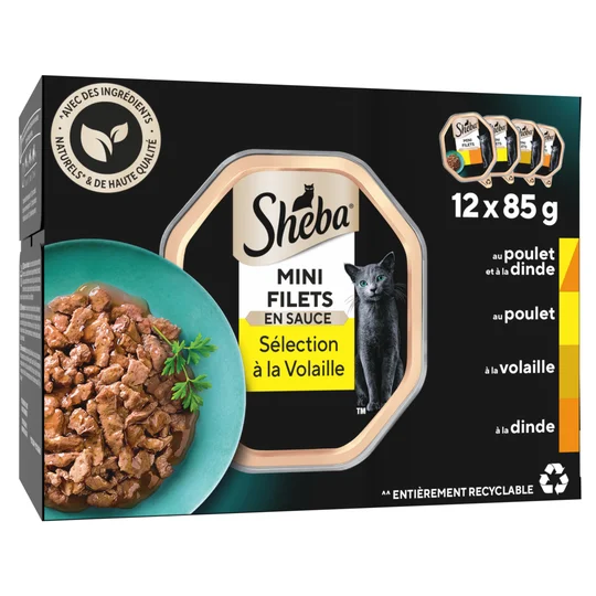 Barquettes pour chats Mini filets en sauce