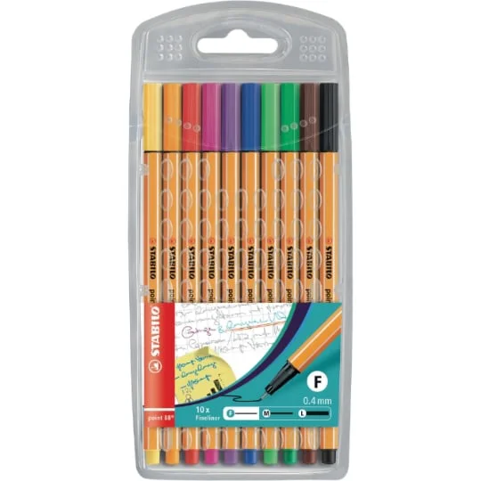 Stylos-feutres Pointe fine x10