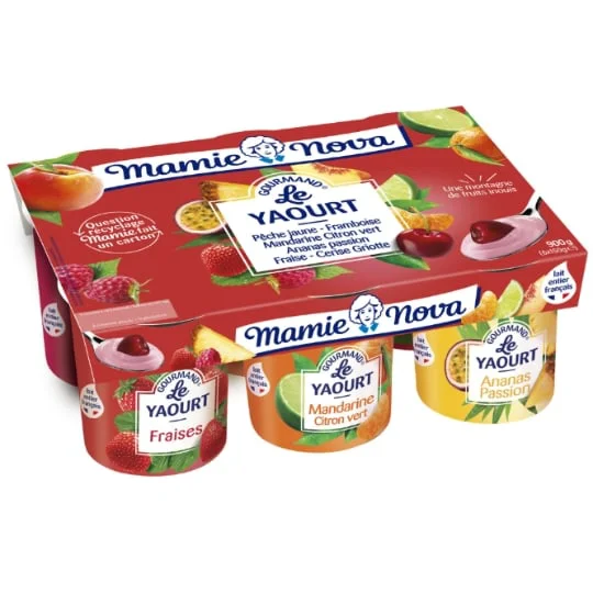Yaourt aux fruits gourmand panaché
