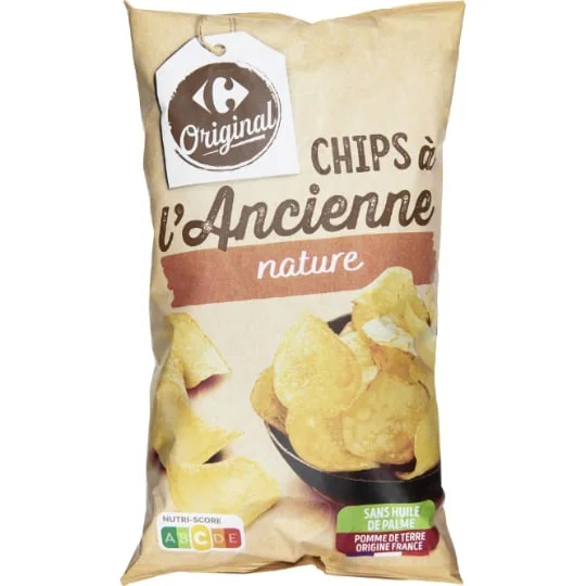 Chips à l'ancienne nature