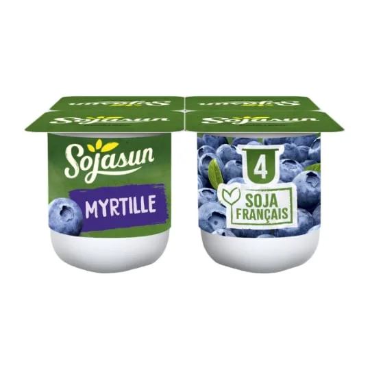 Dessert végétal soja myrtille