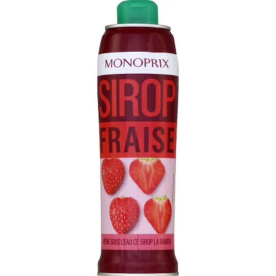Sirop de fraise à diluer