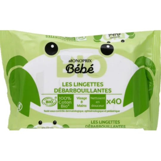 Bio Lingettes Débarbouillantes X40
