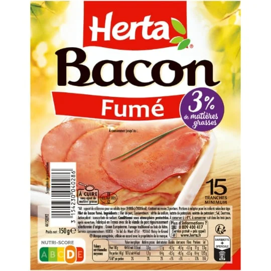 Bacon fumé