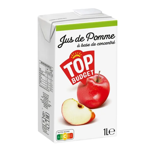 Jus de pomme à base de concentré