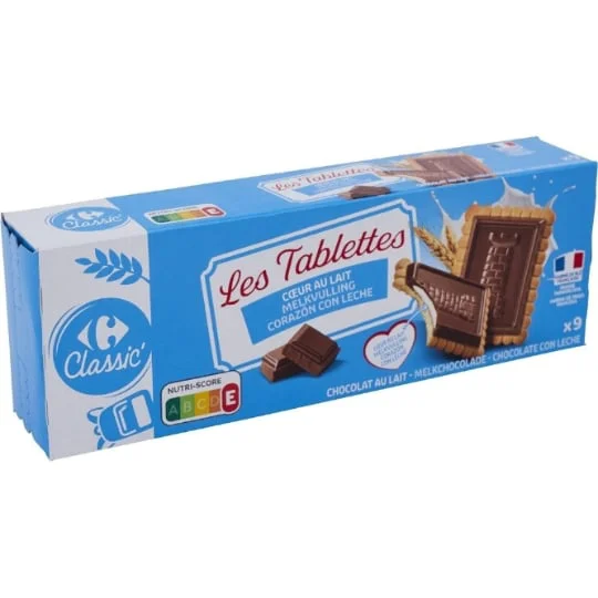 Biscuits chocolat lait coeur lait