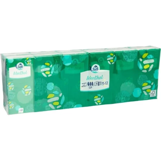 Mouchoirs menthol 4 plis