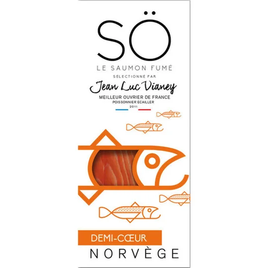 Jean Luc Vianey Le Saumon Fumé demi coeur Norvège