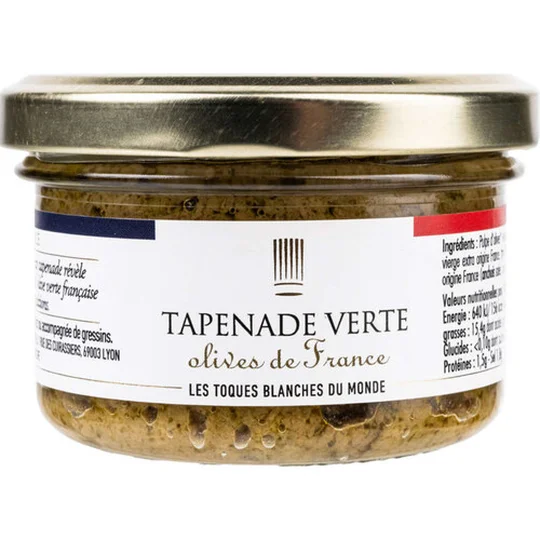 Tapenade verte olives de France