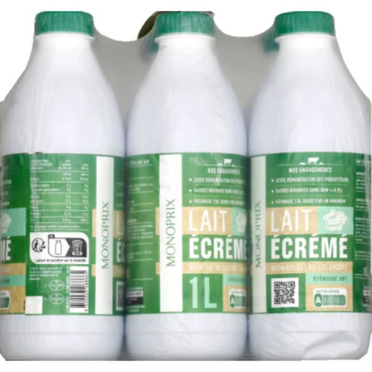 Lait UHT écrémé