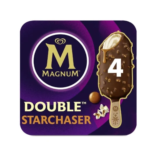 Glace Bâtonnet Double Starchaser Chocolat Caramel Pop Corn