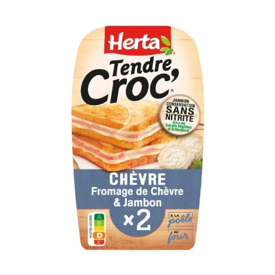 Croque-Monsieur chèvre conservation sans nitrite