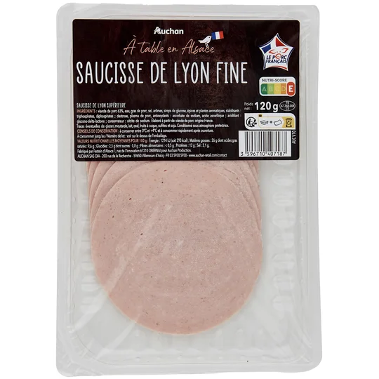 Saucisse de Lyon fine
