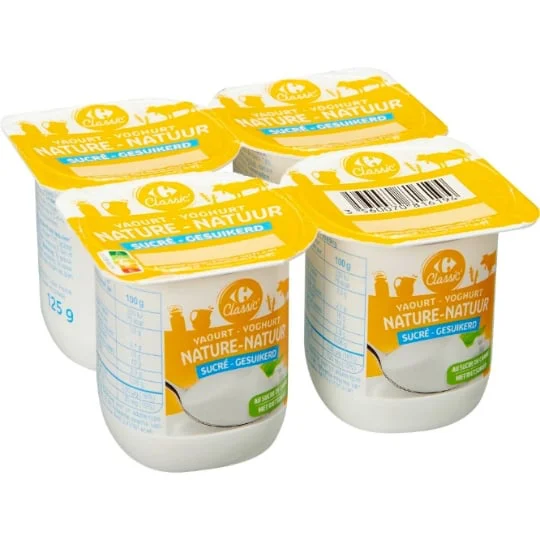 Yaourt nature sucré