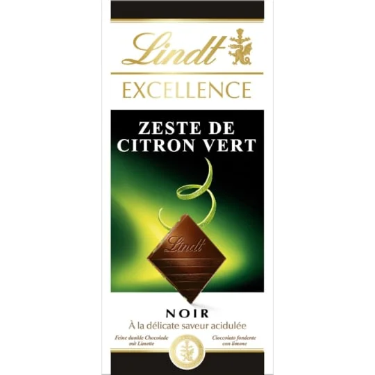 Chocolat noir zeste citron vert