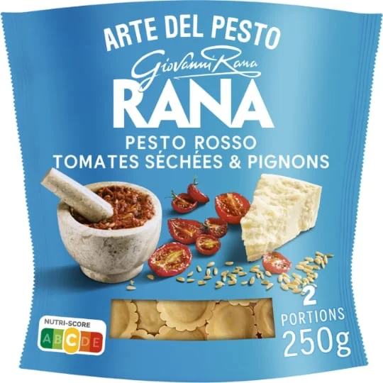 Pâtes fraîches Ravioli Pesto Rosso Tomates séchées et Pignons