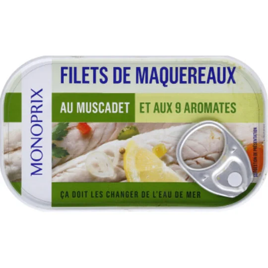 Filets de maquereaux au muscadet et aux 9 aromates