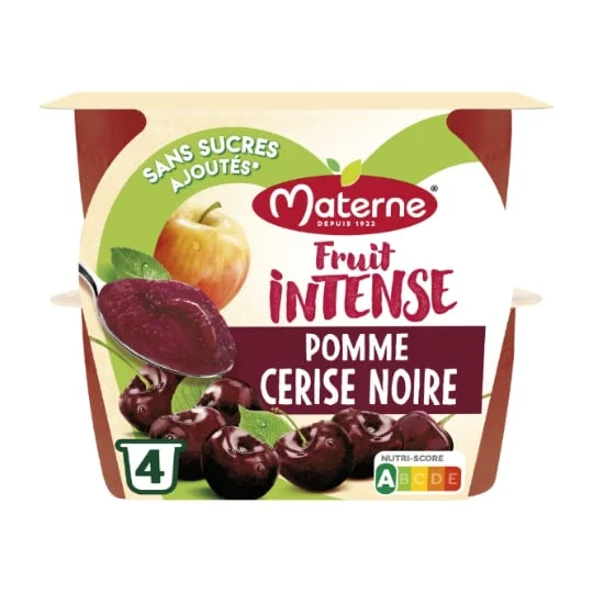 Compote Fruit Intense Pomme cerise noire
