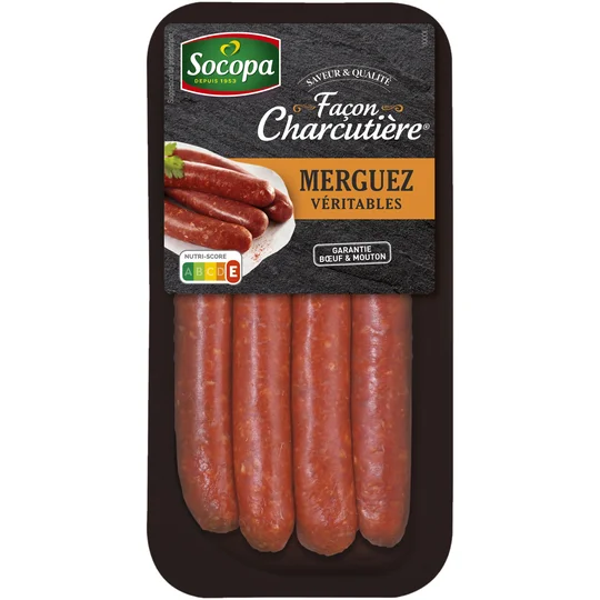Merguez véritables Façon charcutières - x4