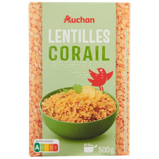 Lentilles corail