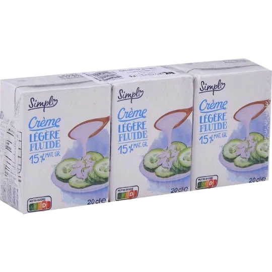 Crème légère fluide 15% MG