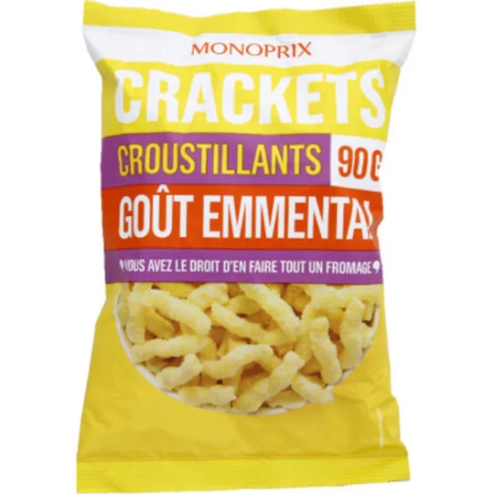 Crackets croustillants goût emmental