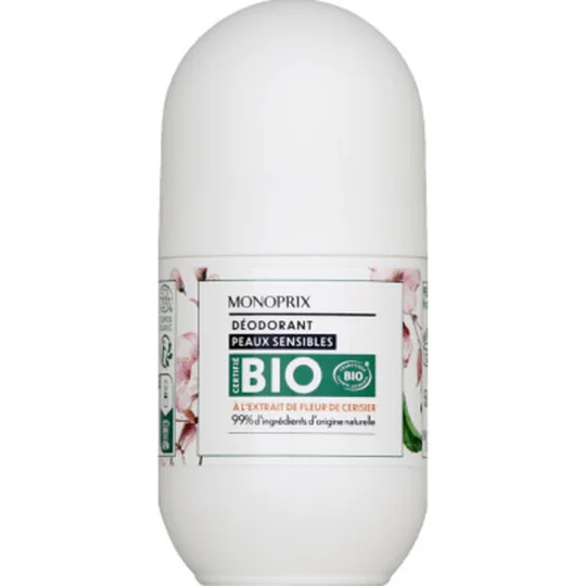Déodorant bille peaux sensibles Fleur cerisier