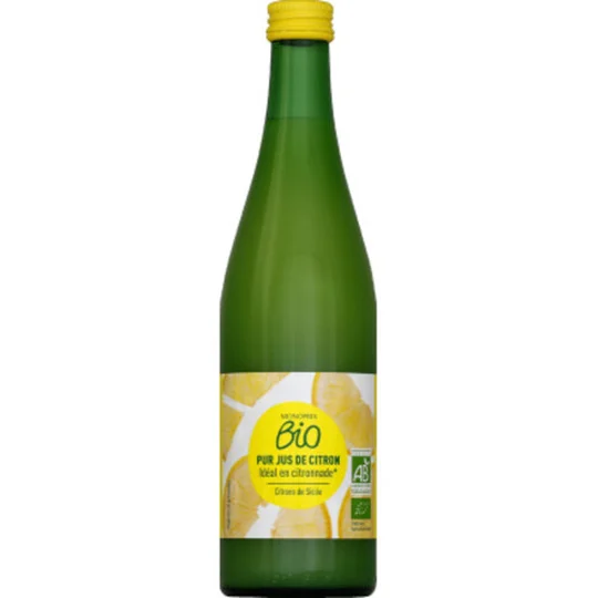 Jus de citron pur jus sicile bio