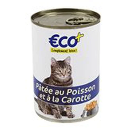 Pâtée pour chats poisson et à la carotte