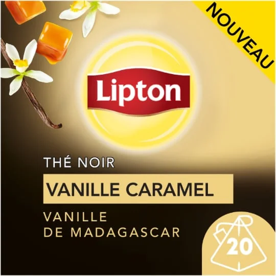 Thé noir au caramel et à la vanille de Madagascar