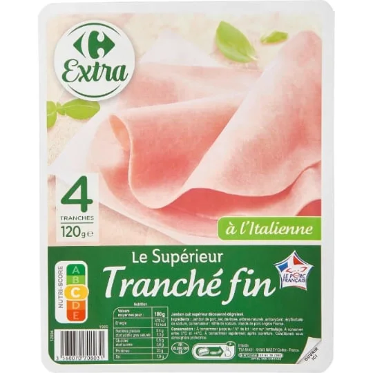 Jambon Tranché Fin à l'italienne