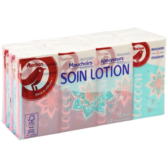 Paquets de mouchoirs ultra doux