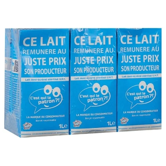 Lait Demi-Ecreme Stérilisé UHT
