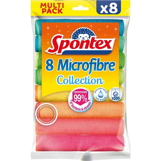 Lavettes Microfibres x8