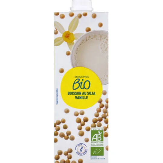 Boisson au soja vanille bio