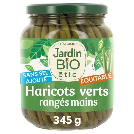 Haricots verts sans sel ajouté Bio