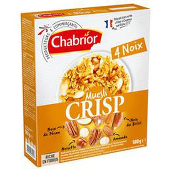 Céréales Muesli Crisp 4 noix
