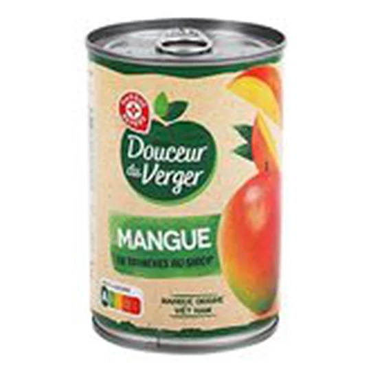 Mangues Sirop tranches