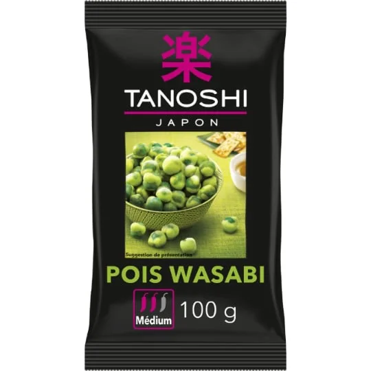 Biscuits apéritifs Crackers pois wasabi
