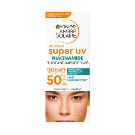 Garnier Ambre Solaire Fluide Anti-Imperfections Niacimide  SPF50